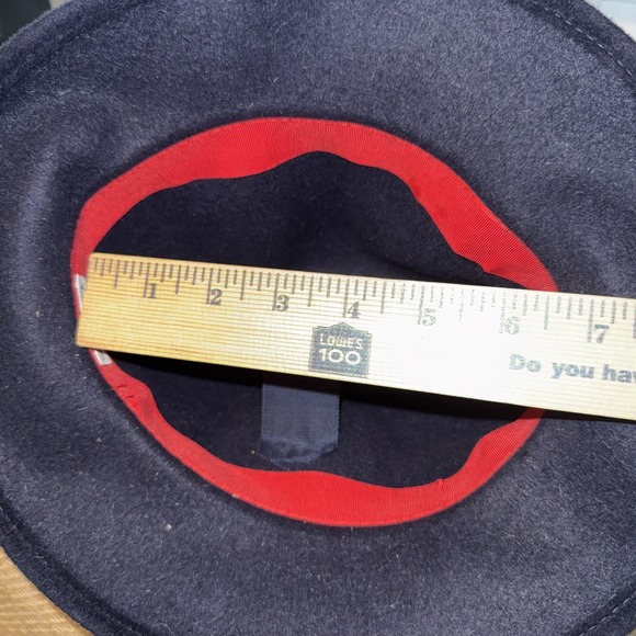 Vintage Neiman Marcus Navy Wool Fedora Hat‎ USA Made One Size main image 8
